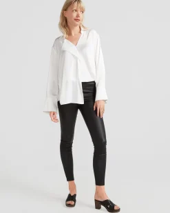 Fashion Belle & Bloom Gemini Waterfall Shirt - White