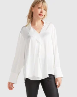 Fashion Belle & Bloom Gemini Waterfall Shirt - White