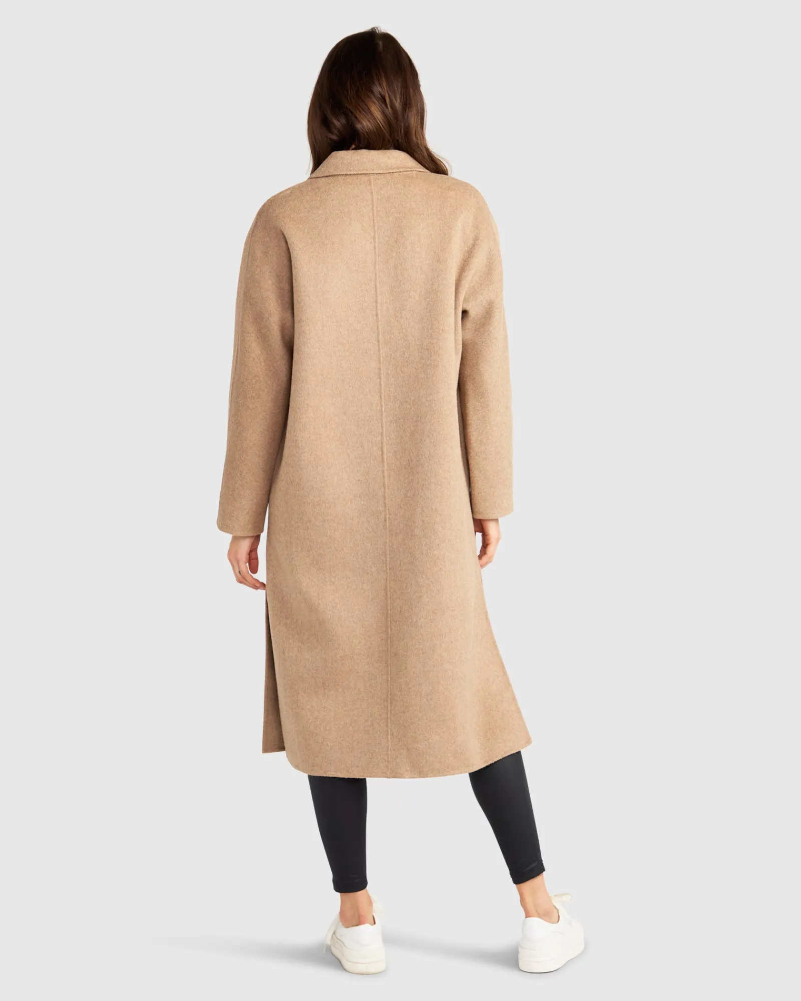 Online Belle & Bloom Guestlist Oversized Double Breasted C - Oat