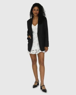 Hot Belle & Bloom Head To Head Tuxedo Jacket - Black