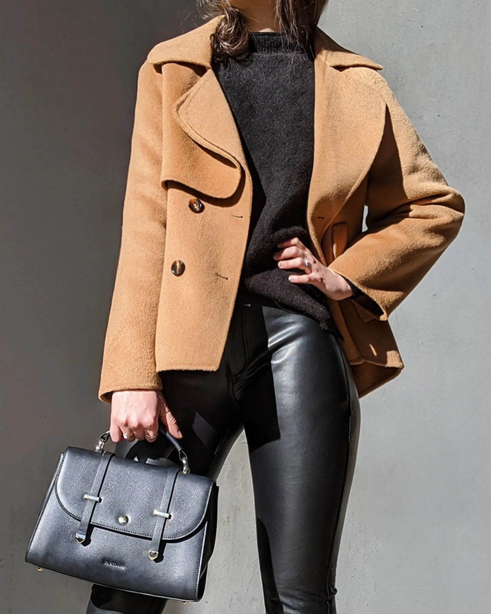 Online Belle & Bloom I'm Yours Wool Blend Peacoat - Camel
