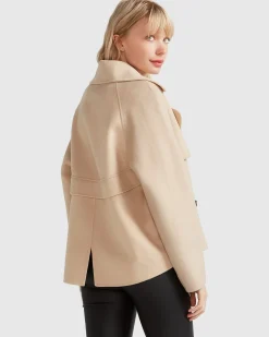 Best Belle & Bloom I'm Yours Wool Blend Peacoat - Pale Oat PaleOat
