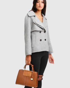 Outlet Belle & Bloom I'm Yours Wool Blend Peacoat - Grey