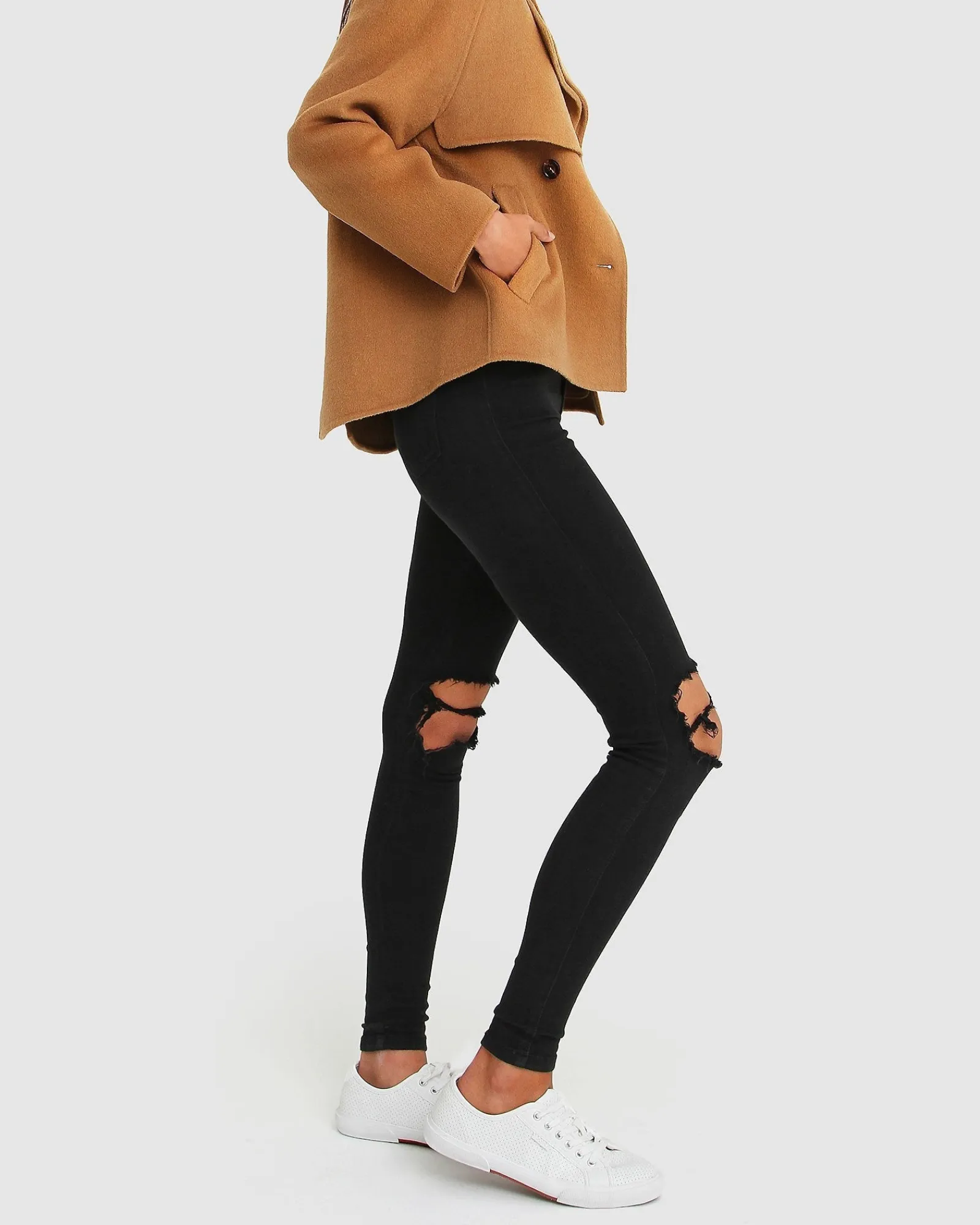 Online Belle & Bloom I'm Yours Wool Blend Peacoat - Camel