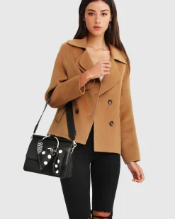 Online Belle & Bloom I'm Yours Wool Blend Peacoat - Camel