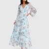 Sale Belle & Bloom In Your Dreams Maxi Dress - Light Blue LightBlue