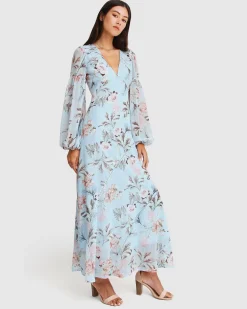 Sale Belle & Bloom In Your Dreams Maxi Dress - Light Blue LightBlue