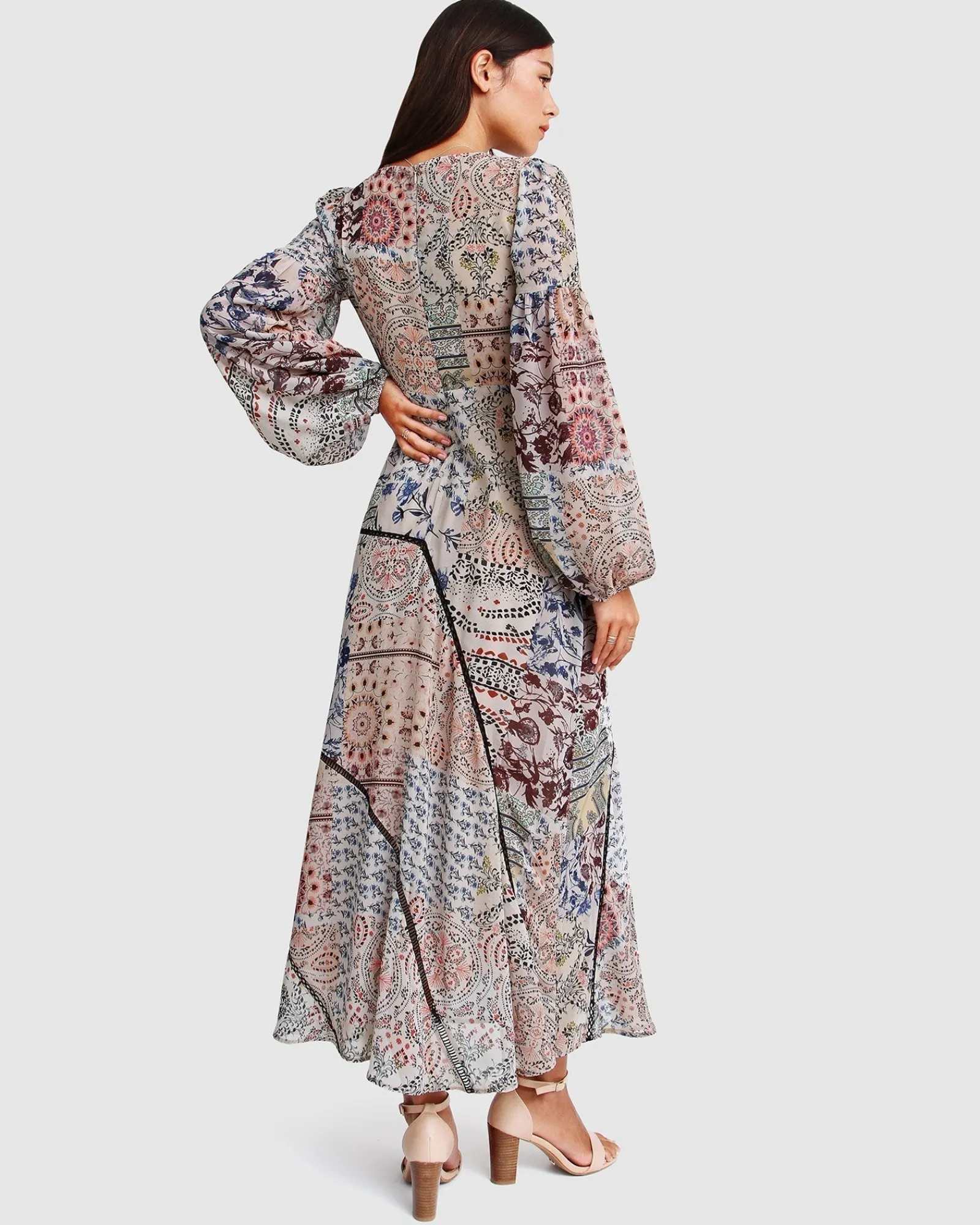 Discount Belle & Bloom In Your Dreams Maxi Dress - Beige