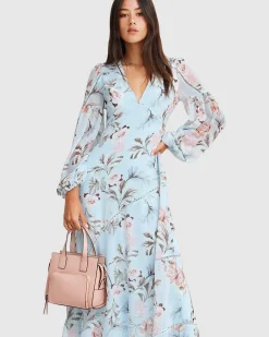 Sale Belle & Bloom In Your Dreams Maxi Dress - Light Blue LightBlue