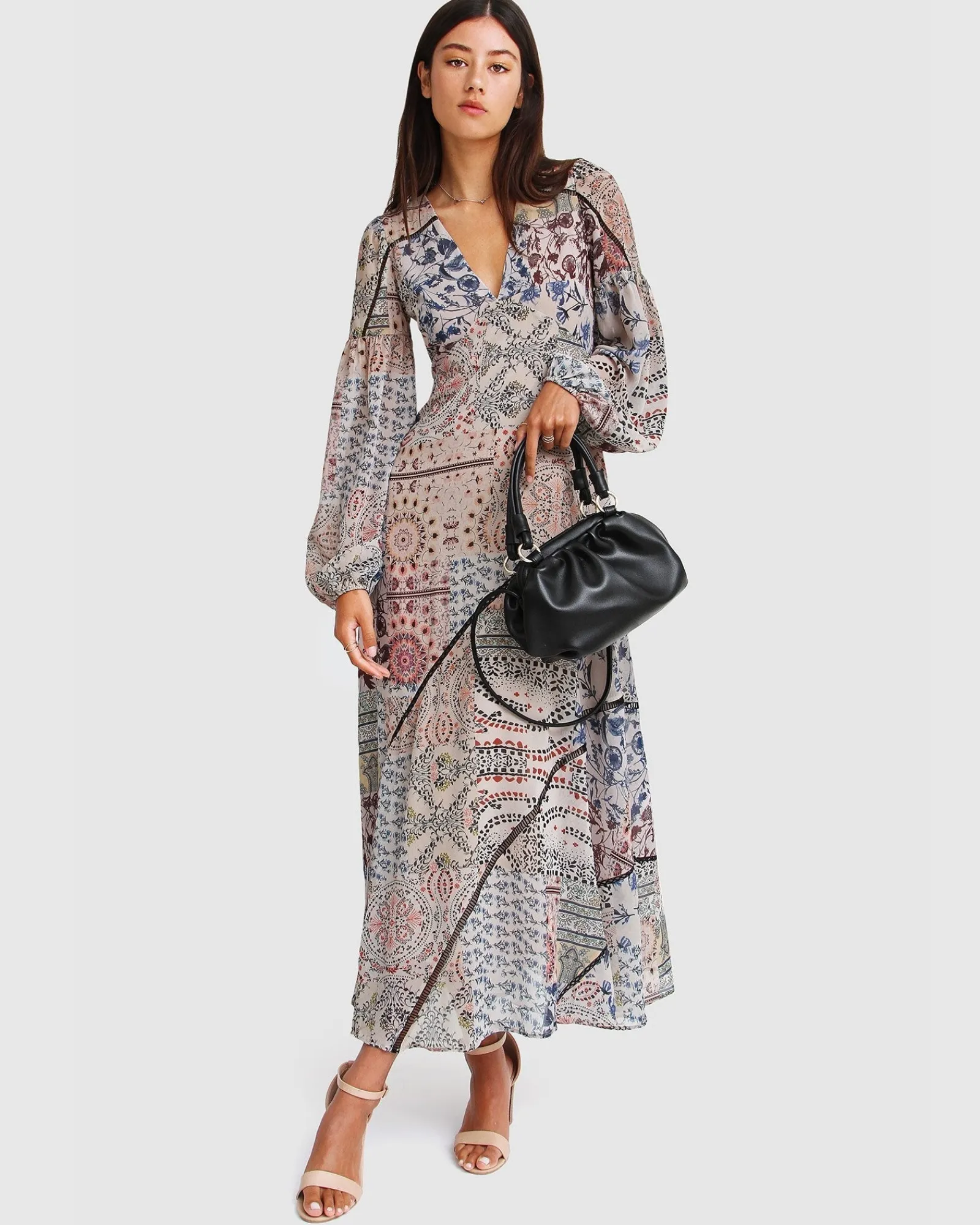 Discount Belle & Bloom In Your Dreams Maxi Dress - Beige