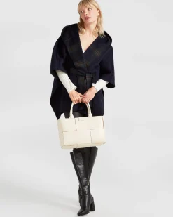 Discount Belle & Bloom Jackson Landing Wool Blend Cape Coat - French Navy FrenchNavy