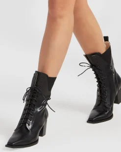 Discount Belle & Bloom Jumping Ship Laced Boot - Black