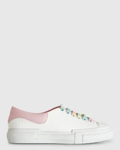 Online Belle & Bloom Just A Little Dream Croc Leather Sneaker - White