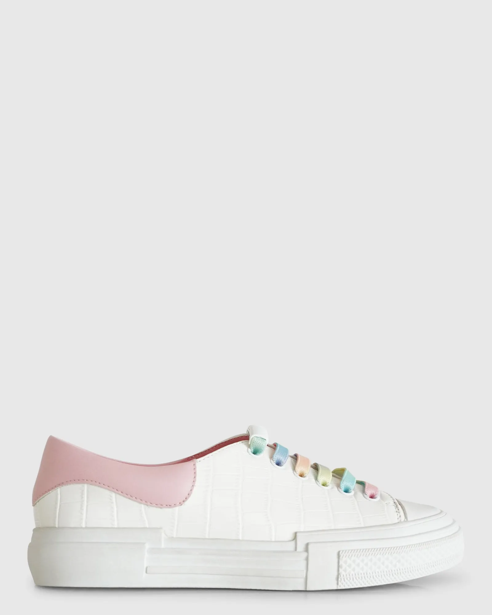 Online Belle & Bloom Just A Little Dream Croc Leather Sneaker - White