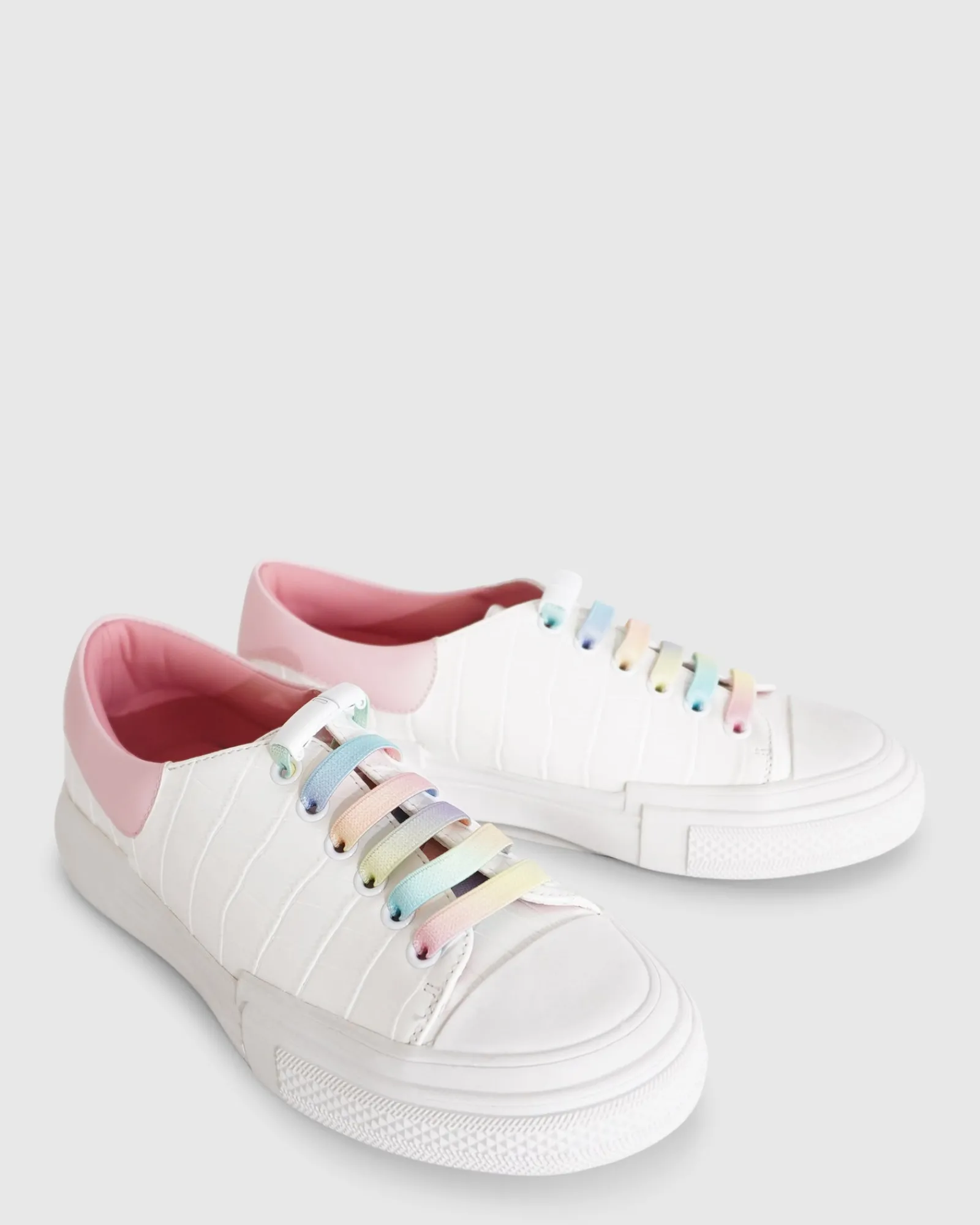 Online Belle & Bloom Just A Little Dream Croc Leather Sneaker - White