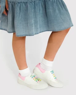 Online Belle & Bloom Just A Little Dream Croc Leather Sneaker - White