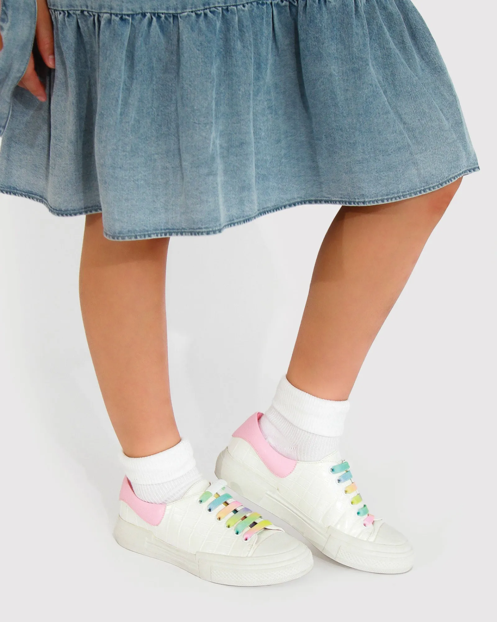 Online Belle & Bloom Just A Little Dream Croc Leather Sneaker - White