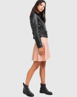 Discount Belle & Bloom Just Friends Leather Jacket - Black