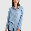 New Belle & Bloom Keep Me Wild Denim Top - Indigo