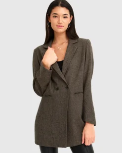 New Belle & Bloom Kensington Oversized Coat - Brown