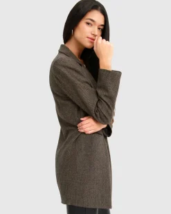 New Belle & Bloom Kensington Oversized Coat - Brown