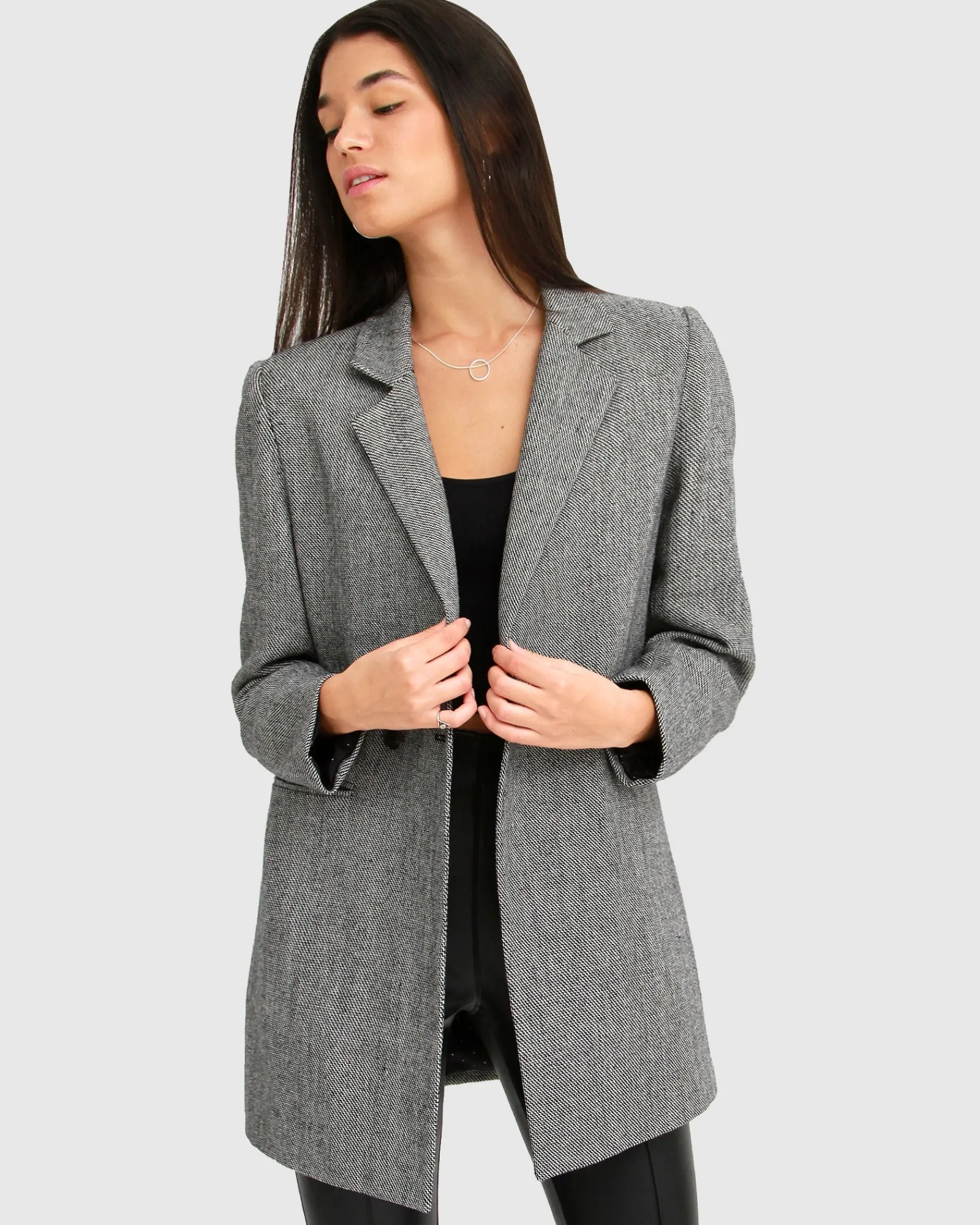 Clearance Belle & Bloom Kensington Oversized Coat - Grey