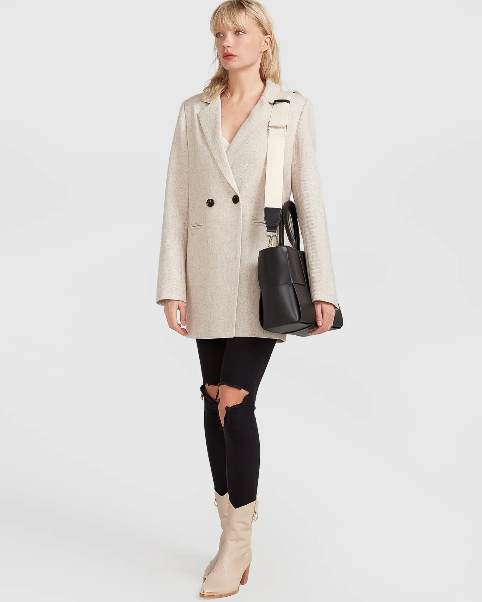 Outlet Belle & Bloom Kensington Oversized Coat - Natural