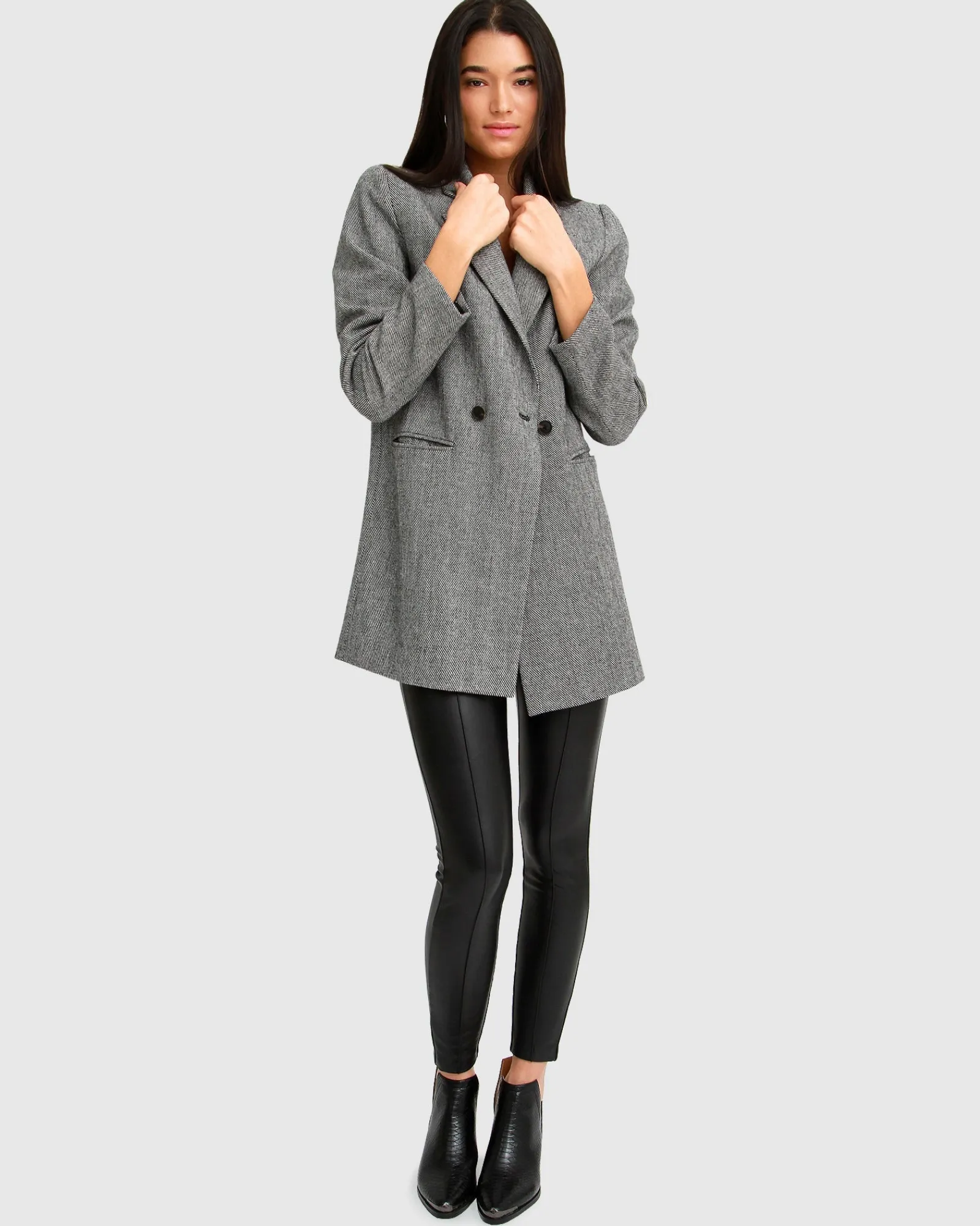 Clearance Belle & Bloom Kensington Oversized Coat - Grey