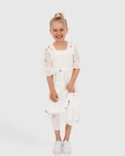 Clearance Belle & Bloom La Fille Tiered Dress - White