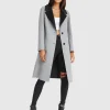 Sale Belle & Bloom Lexington Two-Tone Wool Blend Coat - Grey ToneWoolBlendCoat-Grey