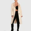 Online Belle & Bloom Lexington Two-Tone Wool Blend Coat - Beige ToneWoolBlendCoat-Beige