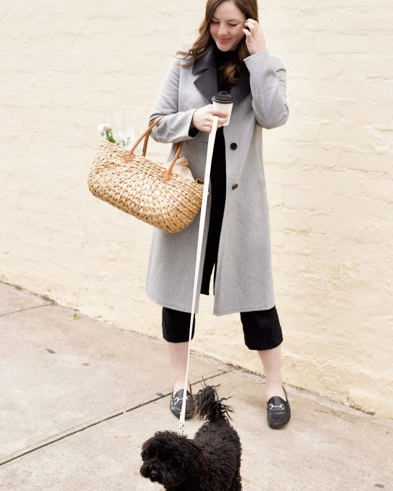 Sale Belle & Bloom Lexington Two-Tone Wool Blend Coat - Grey ToneWoolBlendCoat-Grey