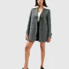 Fashion Belle & Bloom Liberty Sherpa Collar Wool Blend Coat - Charcoal