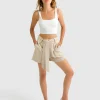 Sale Belle & Bloom Limitless Belted Shorts - Natural