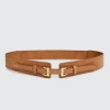 Clearance Belle & Bloom London Fog Leather Waist Belt - Brown