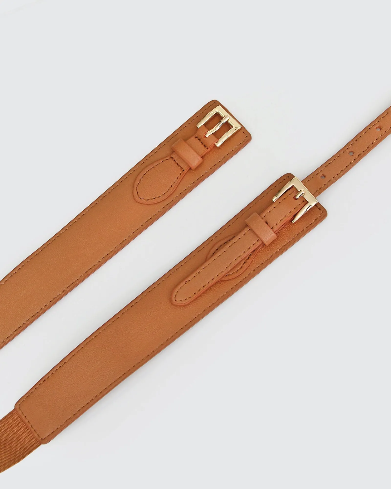 Clearance Belle & Bloom London Fog Leather Waist Belt - Brown