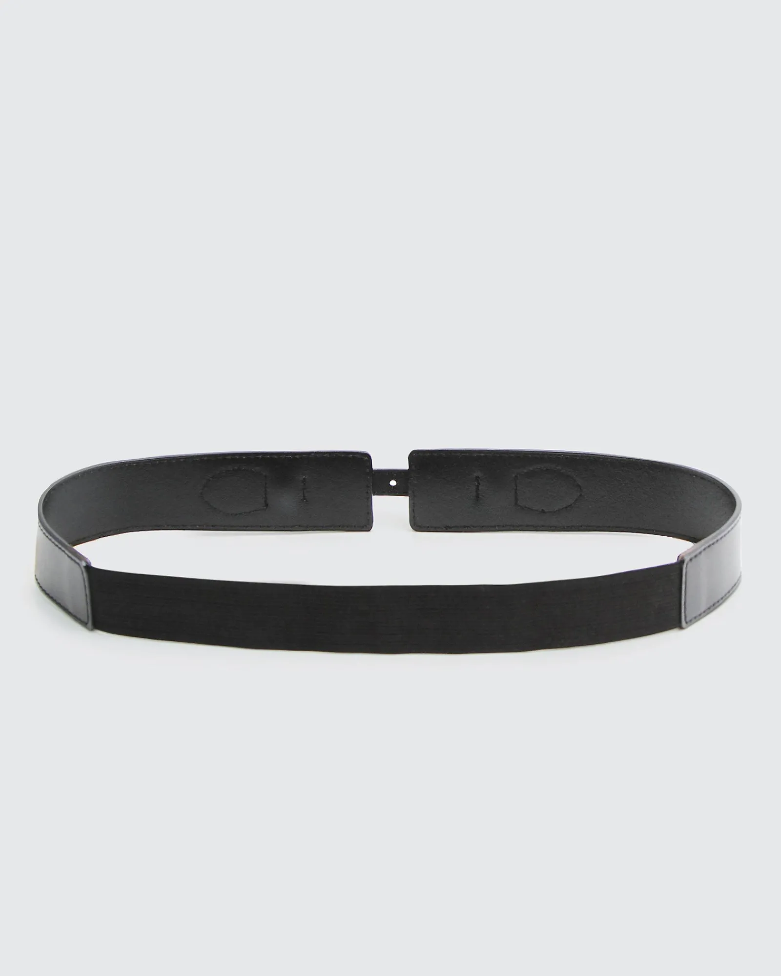 New Belle & Bloom London Fog Leather Waist Belt - Black