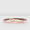 Fashion Belle & Bloom London Mood Leather Tie Belt - Pink