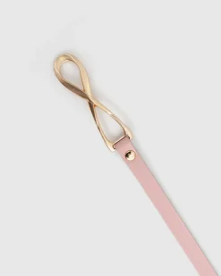 Fashion Belle & Bloom London Mood Leather Tie Belt - Pink