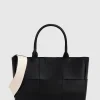 Outlet Belle & Bloom Long Way Home Woven Tote - Black