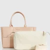 Clearance Belle & Bloom Long Way Home Woven Tote - Latte