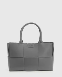 Outlet Belle & Bloom Long Way Home Woven Tote - Grey