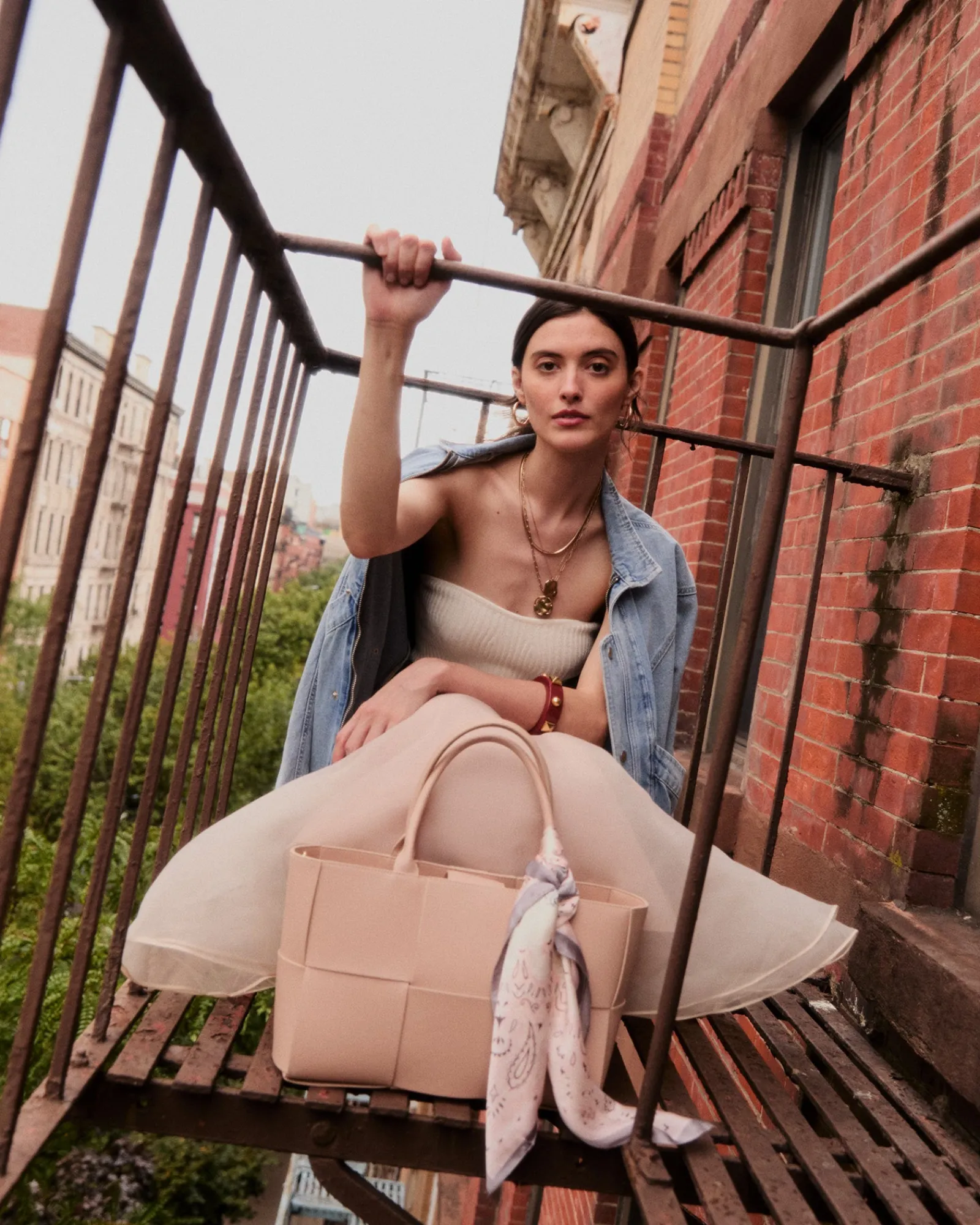 Clearance Belle & Bloom Long Way Home Woven Tote - Latte