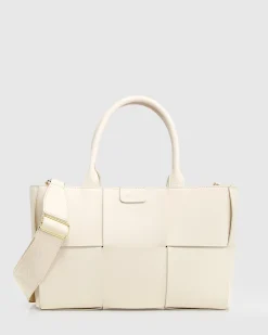 Best Belle & Bloom Long Way Home Woven Tote - Cream