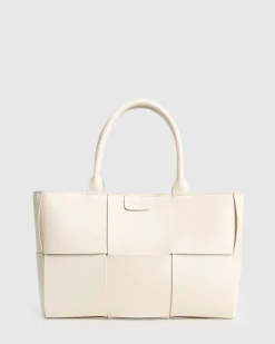 Best Belle & Bloom Long Way Home Woven Tote - Cream