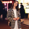 Hot Belle & Bloom Love & Mercy Checked Blazer - Black Check BlackCheck