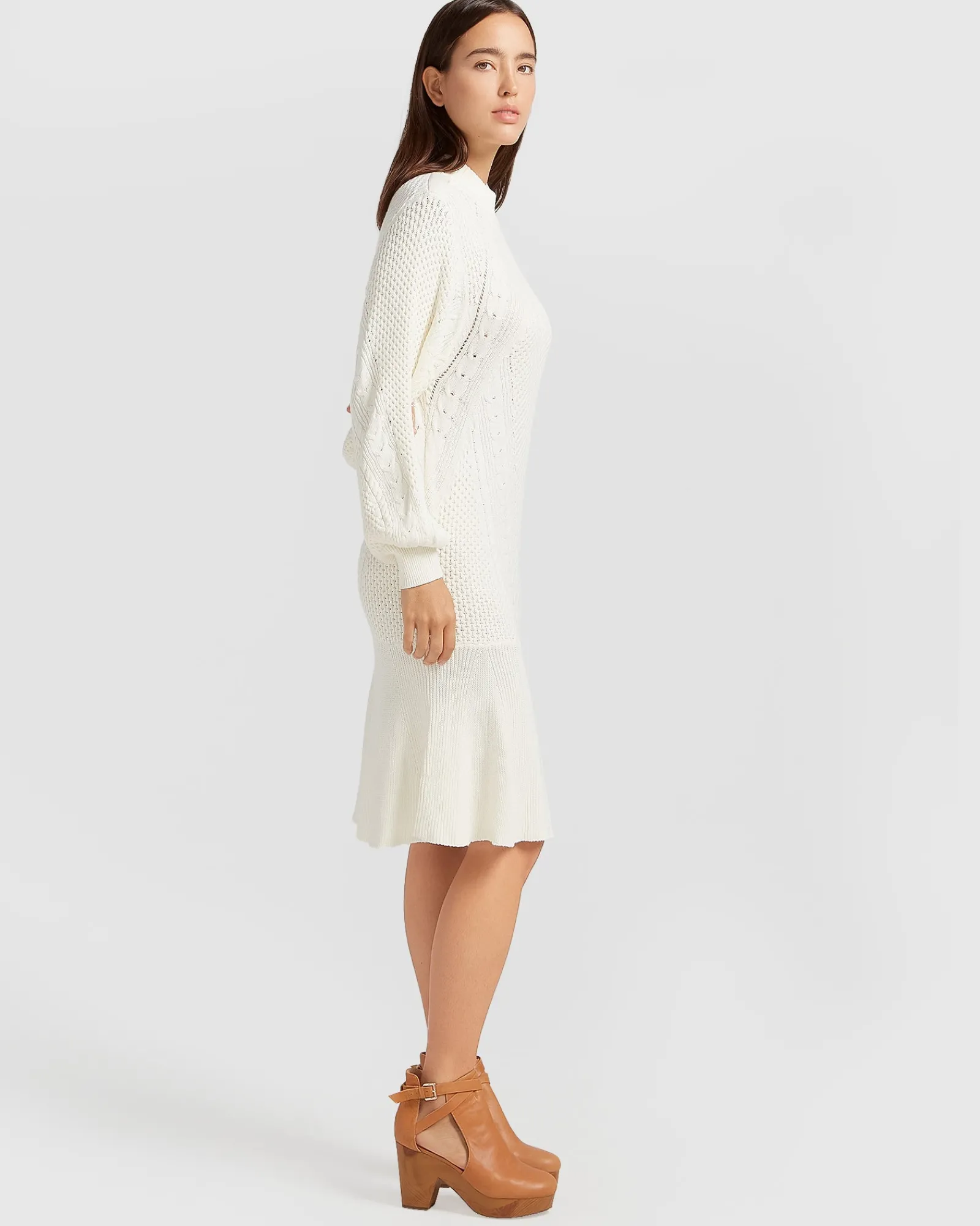 Discount Belle & Bloom Love Letter Knit Dress - Cream