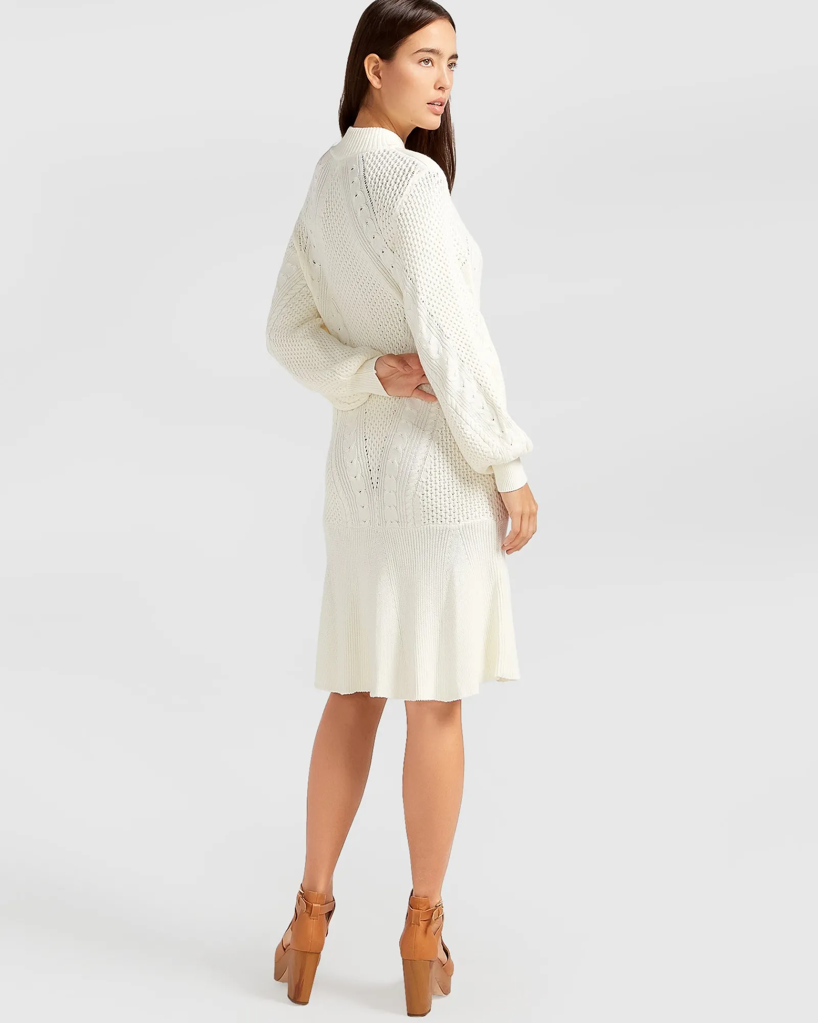 Discount Belle & Bloom Love Letter Knit Dress - Cream