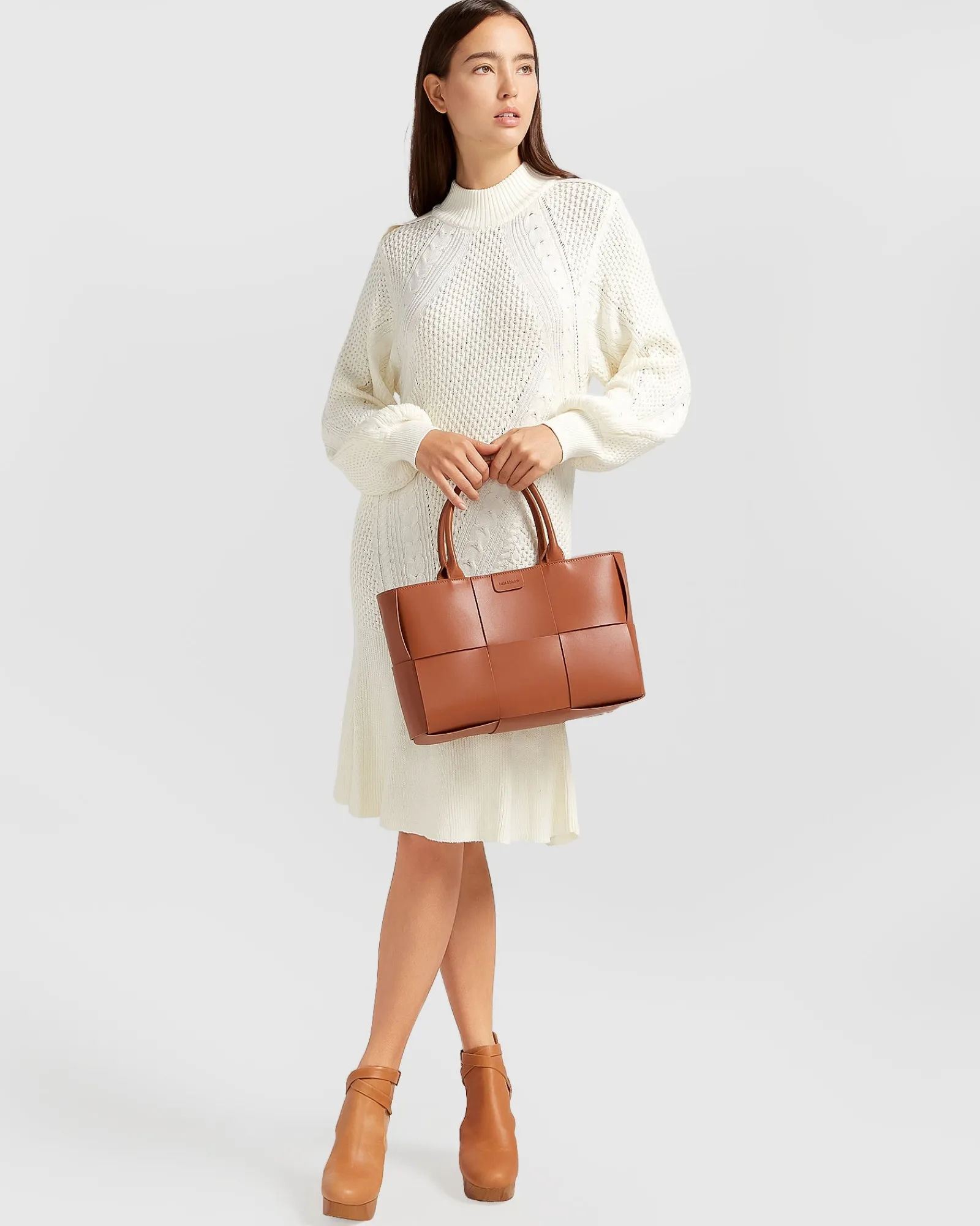 Discount Belle & Bloom Love Letter Knit Dress - Cream