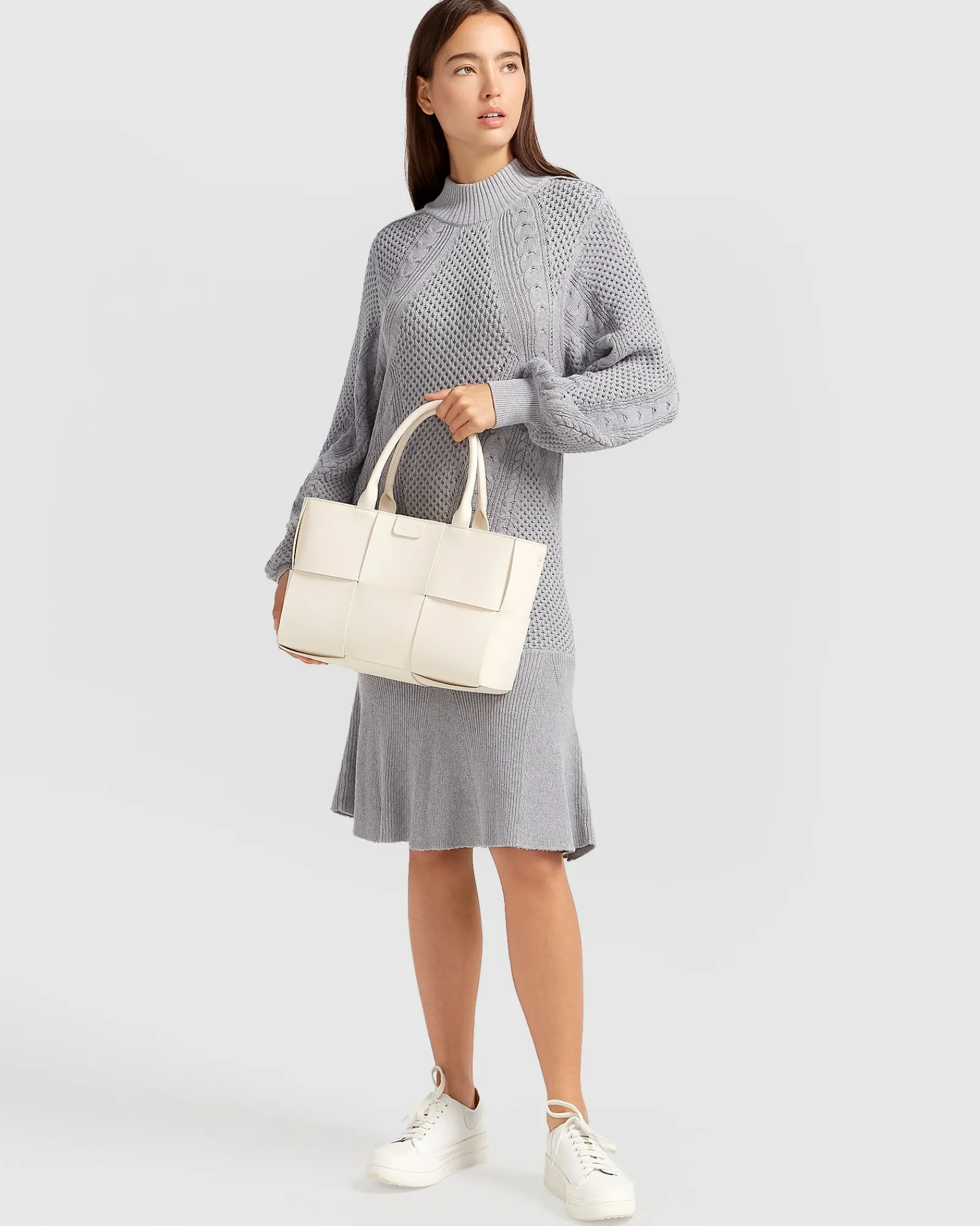Clearance Belle & Bloom Love Letter Knit Dress - Grey